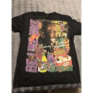 Chicago Bulls Michael Jordan Rap Style Tee Nba Basketball T Shirt Xl
